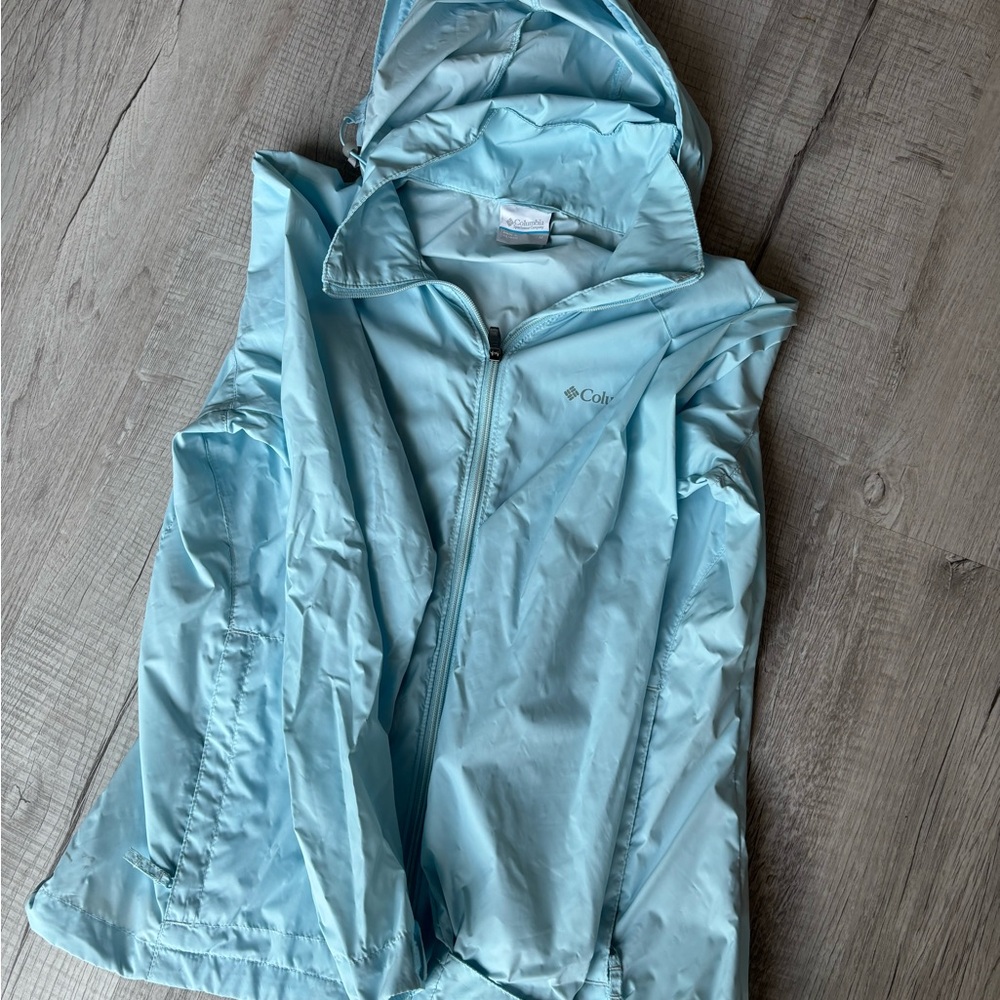 Columbia Sky Blue Hooded Jacket